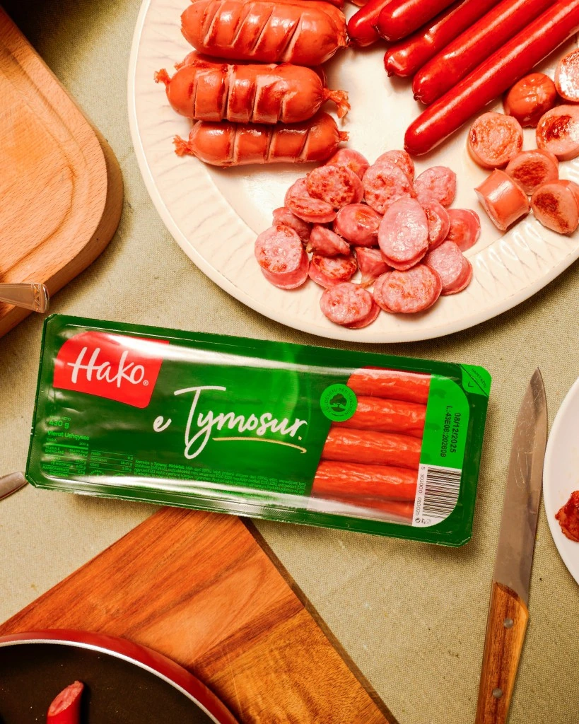 HAKO sausages prepared on a plate